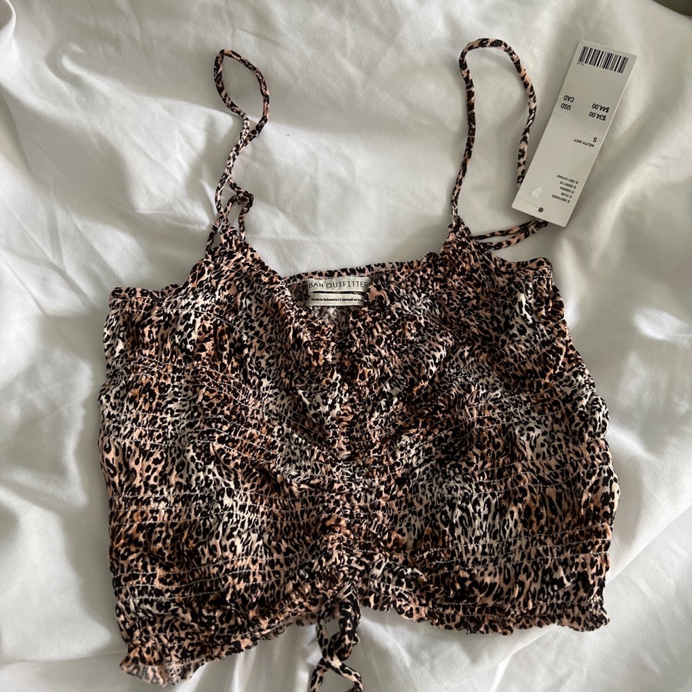 urban outfitters cheetah top